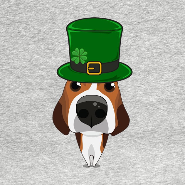 Happy ST Patrick's Day Dog Beagle by MerchAndrey